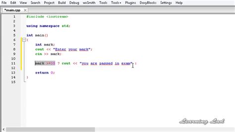 ternary operator in cpp.